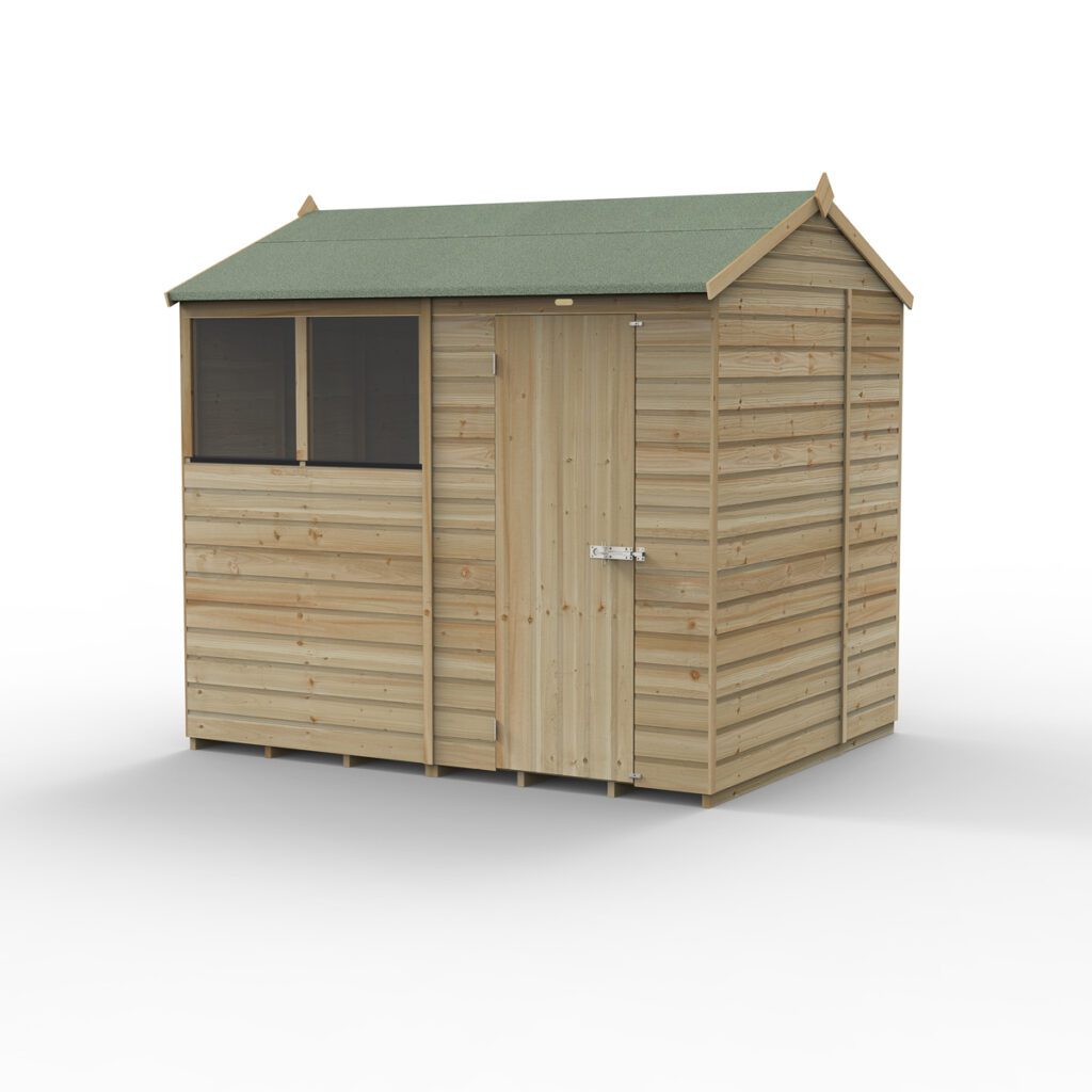 Beckwood 8×6 Reverse Apex Shed – 2 Windows with Installation 5013053198469 2
